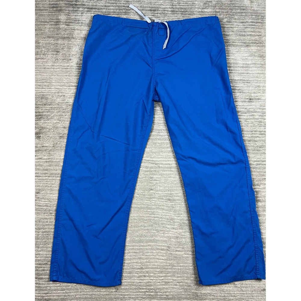 Fashion Seal Healthcare Scrub Pants Unisex Large Blue 7578 Drawstring Straight